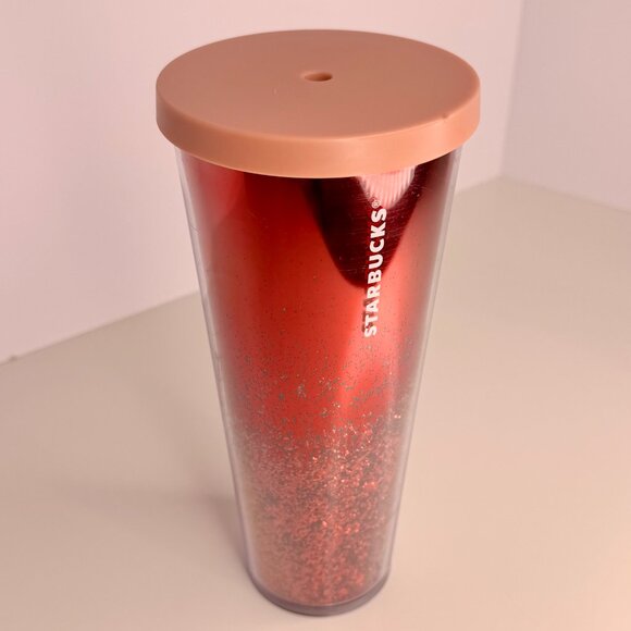 Starbucks 2019 Holiday Mirror‎ Gutter Tumbler 24oz - Picture 2 of 2